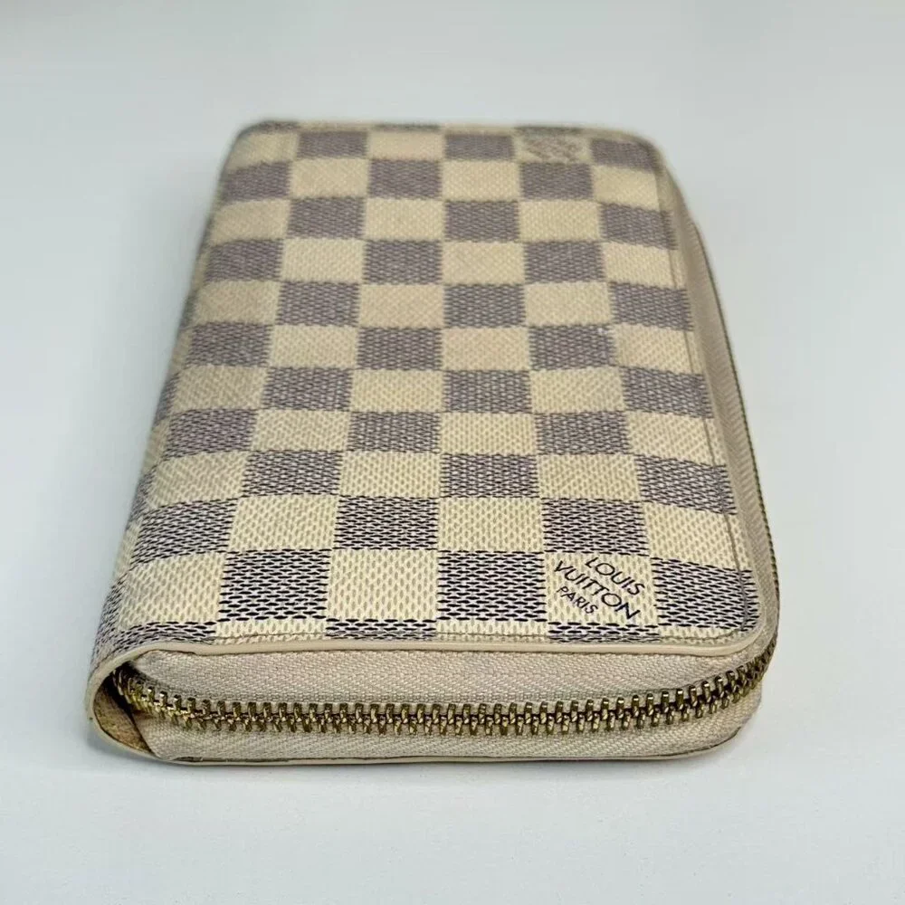 Louis Vuitton Damier Azur Wallet with Classic Checkerboard Design